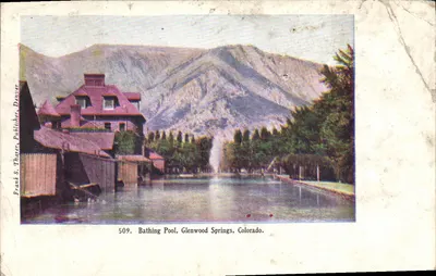 Bathing Pool, Glenwood Springs, Colorado — éditeur Frank S. Thayer, Denver, n° 509