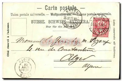 Basel — vista da cidade — Gehr, Mars, Kunsthalle-Ausstellung, n° 9245 — Verso