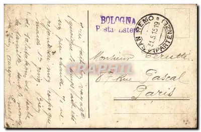San Remo — Corso Imperatrice — wydawca nieznany, numer serii nie widoczny — Rewers