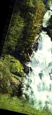 Giessbach — waterfall in a forest landscape — Kunstverlag Brienz