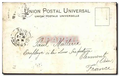 Bilhete postal antigo Paisagem Cubana Cuba — Verso