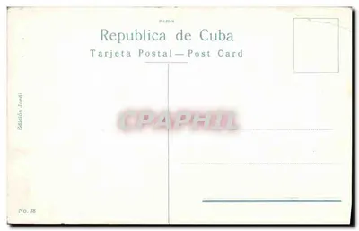 Cuba: Paisagem Tropical (I. Pines) — Édition Jordi, n° 38 — Verso