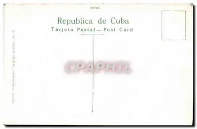 Castelo del Morro, Santiago de Cuba — Editor 'Renacimiento', n° 20785 — Verso