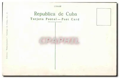 Monumento à Estrada Palma, Santiago de Cuba — Edição 'Renascimento' — Editor: Elieion 'Renascimento', Santiago de Cuba, n° 37 — Verso