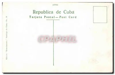 Hotel Imperial, Santiago de Cuba — editor 'Renascimento', n° 20792 — Verso