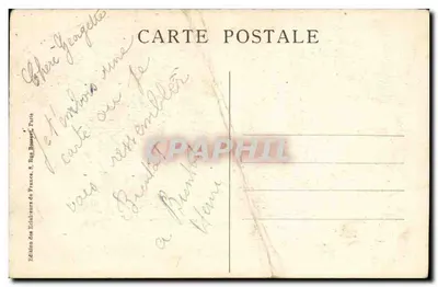 Bilhete postal antigo Os Exploradores da França Um explorador de segunda classe Escoteiro — Verso