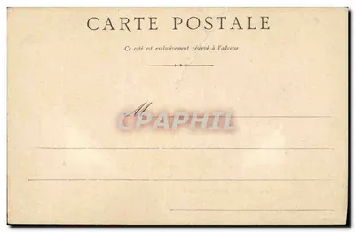 Bilhete postal antigo Surgeres Castelo Lado Norte — Verso