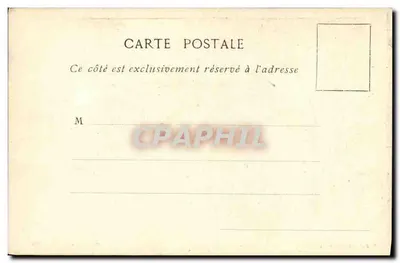 Saugnac - Perto dos Marroniers, Lado Leste — vista tirada em 1901 mostrando a curtume Morelle e as antigas valas do Castelo — editor Girard, Livreiro-Editor, fotógrafo G.L.S., n° 1 — Verso