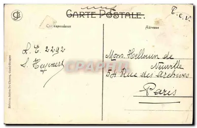 Bruges. A Porta Maréchal — editor Julien De Clercq, Gand-Bruges, n°2 — Verso