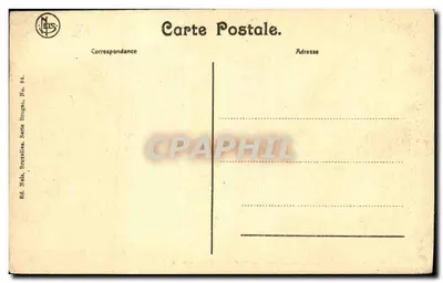 Bruges — A Justiça de Paz, o Hotel de Ville e a Capela do Santo Sangue — Ed. Nels, Bruxelas, Série Bruges, No. 84 — Verso