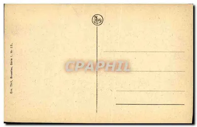 Bruxelas — Hotel de Cidade e Praça Principal — Ern. Thill, Série 1, N° 23 — Verso