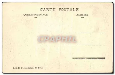 Bruxelas - Casa dos Antigos Duques de Brabante (antiga Bolsa) — editor H. P. grand'place, 36, Bruxelas — Verso