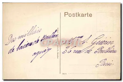 Beuthen O.S. — Vista del Kaiserplatz con la cattedrale — editore non identificato — Verso