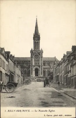 Ailly-sur-Noye — A Nova Igreja — L. Caron, fot.-edit., Amiens