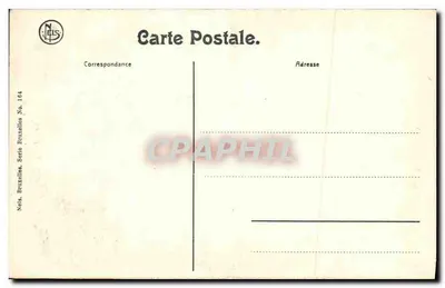 Ste. Gudule, wielka nawę — Brukselka — Nels, seria Brukselka nr 164 — Rewers