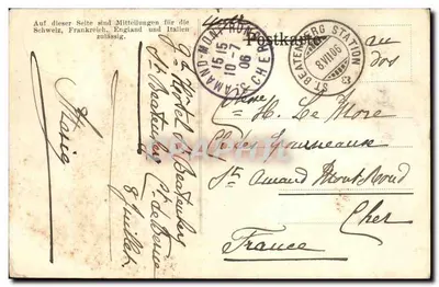Beatenberg, Eiger, Mönch und Jungfrau — Fotografia Gabler, Interlaken 7798 — Verso