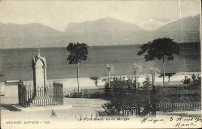 O Mont-Blanc visto de Morges — Louis Burgy, Saint-Imier - 1300