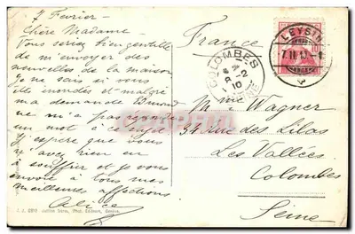 Wioska i Hotele Leysin — J.J. Jufflion Frères, Fot. Wydawca, Genewa — Rewers
