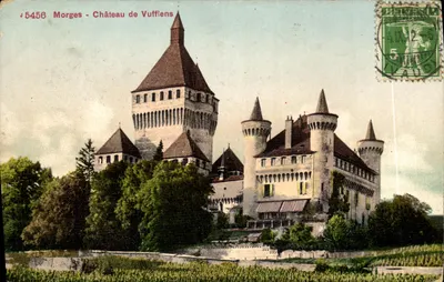 Morges - Castelo de Vufflens — editor Edition Photoblos Co. Zürich, n° 5458