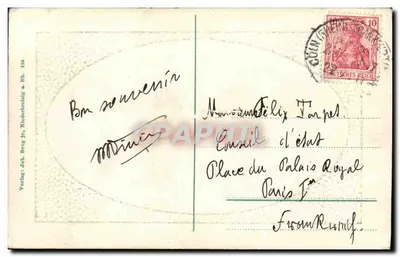 Niederbreisig a. Rh. — Vista aérea — Editora: Joh. Brug jr., Niederbreisig a. Rh. 134 — Verso