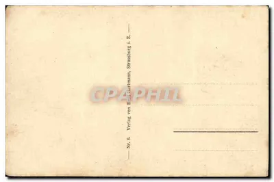 Oberhambach — vista desde a varanda de Speierhelder — editor Emil Hartmann, Strasbourg, n°6 — Verso
