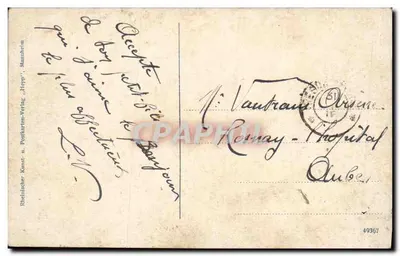 Mannheim — Przystań do Waldschenke — Rheinischer Kunst- u. Postkarten-Verlag, Hepp — Rewers