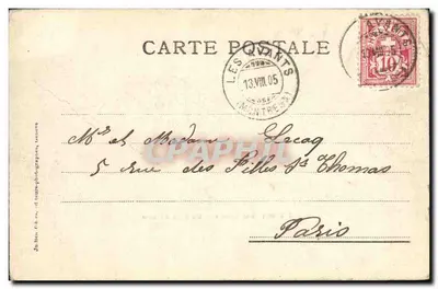 Lago Léman — Um vento forte — J.J. 1931 — Verso