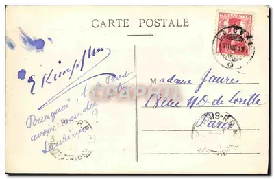 La Cure — Panoramiczny widok z La Cure w kierunku Fort des Rousses — L. Michaud, Wyd. Bellegarde (Depose) — Rewers