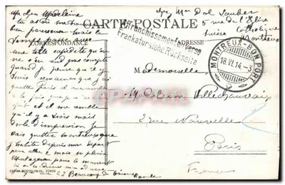 Castelo de Chillon - Uma torre — Edição fotográfica, n° 4084 — Verso
