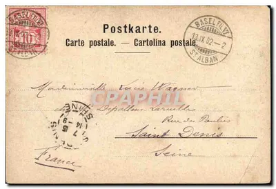 Spalenthor a Basilea — editore STAR, n° 35 — Verso