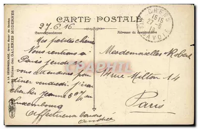 Geneve — Barque sur les Lema — L.V. & Cie — Verso