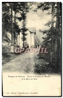 Gorges de l'Areuse — Entre o Champ du Moulin e o Saut de Brot — Timothée Jacot, Neuchâtel, n° 413
