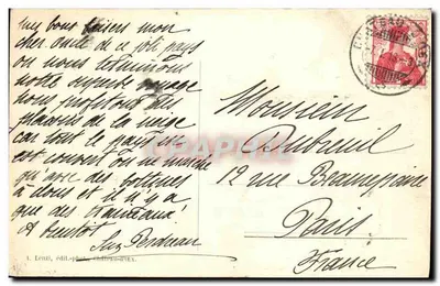 Château-d'Œx — Widok na dzielnicę Bossons — A. Lenzi, wyd.—fot. — Rewers