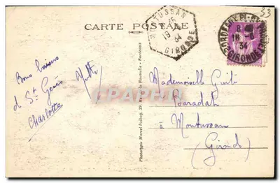 Saint-Genès-de-Castillon (Gironde) — Le Haut-Bourg — Fototipia Marcel Dalbouy — Verso