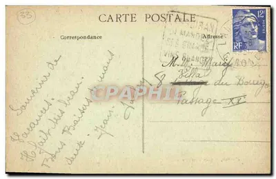 Langoiran (Gironde) - Castelo Richéfort — editor Blays, n°4 — Verso