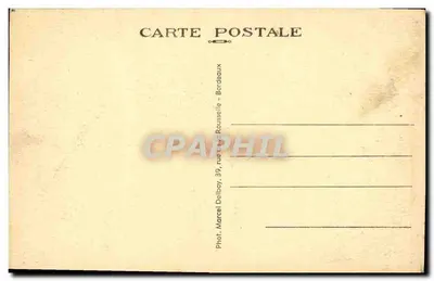 Flaujagues (Gironde) — Castelo Castaing — Fot. Marcel Deliboy, 39, rue La Rousselle, Bordeaux — Verso
