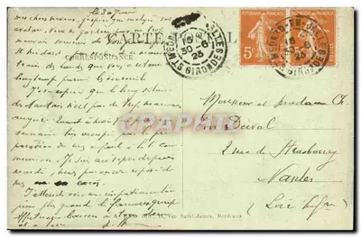 St Médard-en-Jalles (Gironde) — A Moinha de Gajac — Éd. G. Laouilleau — Verso
