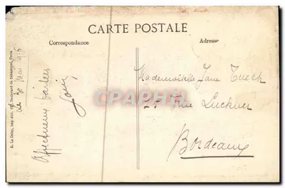 Corbie — Het Kasteel van de Graaf van San Carlos — Uitgever Delay, Parijs — Achterkant