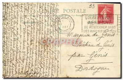 Blanquefort - Castelo Saint-Ahon — B.R. 613 — Verso