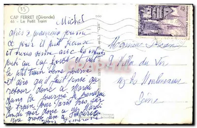 Cap Ferret (Gironde) — O Pequeno Trem — Cim — Verso