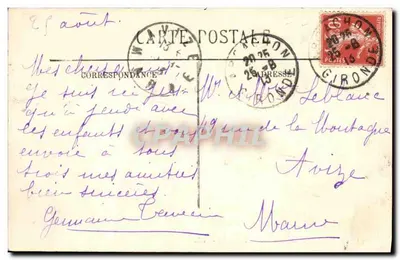 Arcachon — Plac Palmierny — LL. n°92 — Rewers