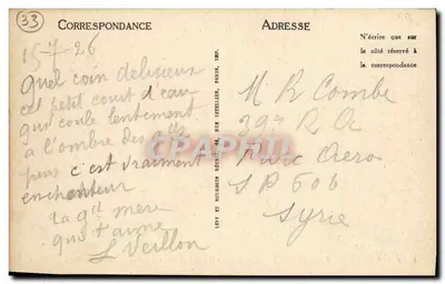 Côte d'Argençonne - Arcachon - Źródło Abatilles - Rustykański most nad zbiornikiem wodnym — Rewers