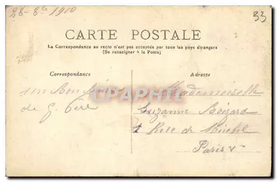 Bordeaux - Place Tourny — statue de Tourny, tramway et commerces — éditeur Jasson, n° 54 — Reverso