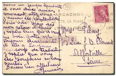Arcachon - Côte d'Argent - Trasa Moulleau przez Park Abatilles — Rewers