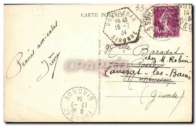 Soulac-sur-Mer (Gironde) — A Abside da Igreja — A.G.A. 7019 — Verso