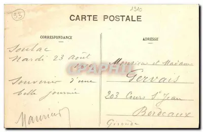 Soulac-sur-Mer - Wybrzeże Argent - Konkurs Fortów Piaskowych - Widok ogółem - BR-41 — Rewers