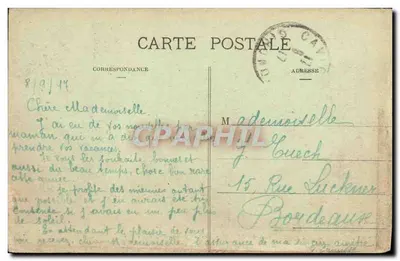 CUBZAC-les-PONTS — Vista geral do Ponte dos Prétons — Marcel Delboy, fototipia, Bordeaux — Verso