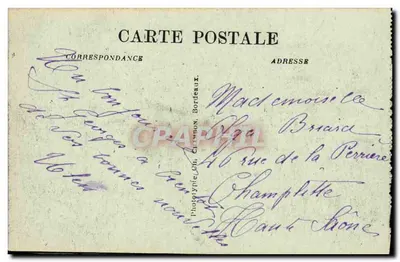 Bordeaux — O Ponte e a Flecha de São Miguel — C.B. — Verso