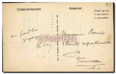 Bordeaux — A Faculdade de Medicina e Farmácia — LL — Verso