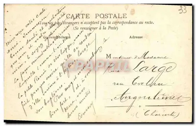 Bordeaux — Ogród Urzędu Miejskiego — wydawca PP. — Rewers